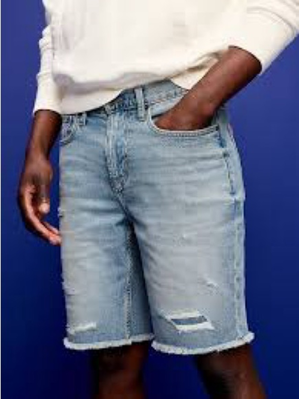 NWT Old Navy Light Blue Distressed Denim Shorts